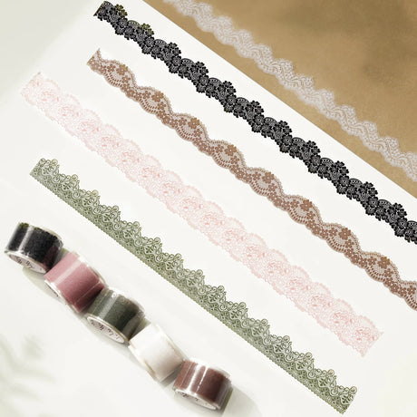 Pet Tape - Baroque Lace - 5 - pack - 1 - Washi Tape Shop - Tidformera