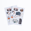 Sticker Set - Vintage Camera - 2 ark - Archer & Olive - Tidformera