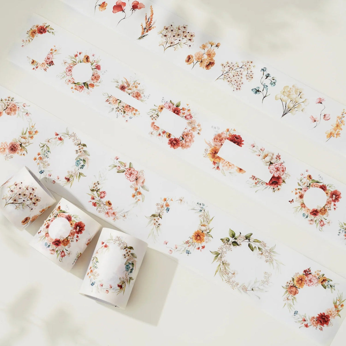 Sticker Set Washi Tape - Autumn Bouquet - 3 - pack - Washi Tape Shop - Tidformera