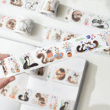 Sticker Set Washi Tape - Cat Mood - 4 - pack - 4 - Washi Tape Shop - Tidformera