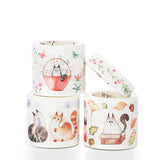 Sticker Set Washi Tape - Chonky Cat - 4 - pack - 8 - Washi Tape Shop - Tidformera