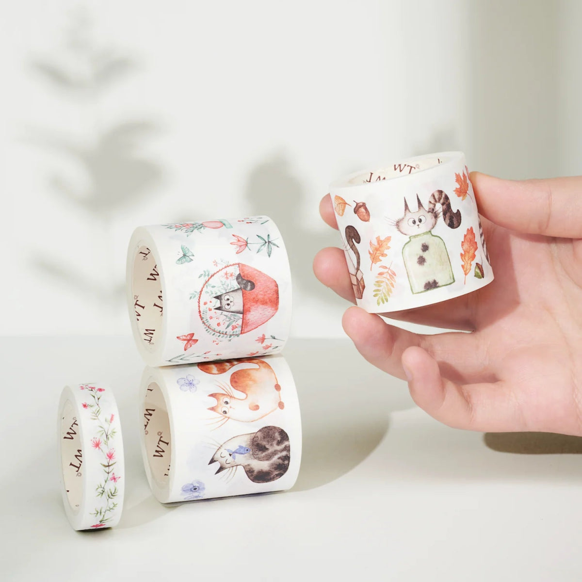 Sticker Set Washi Tape - Chonky Cat - 4 - pack - Washi Tape Shop - Tidformera