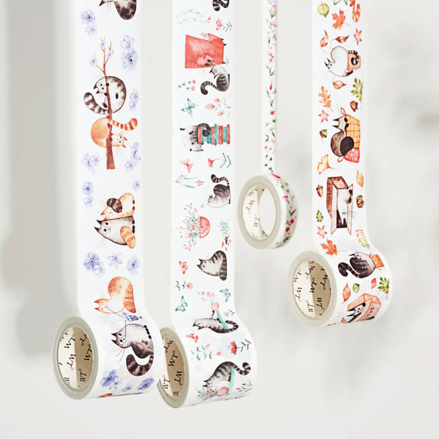 Sticker Set Washi Tape - Chonky Cat - 4 - pack - Washi Tape Shop - Tidformera