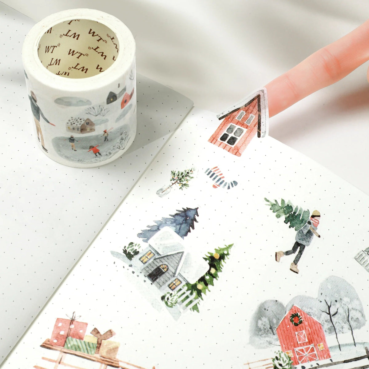 Sticker Set Washi Tape - Jolly Days - 3 - pack - 3 - Washi Tape Shop - Tidformera