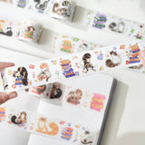 Sticker Set Washi Tape - Kitten's Play - 4 - pack - Washi Tape Shop - Tidformera