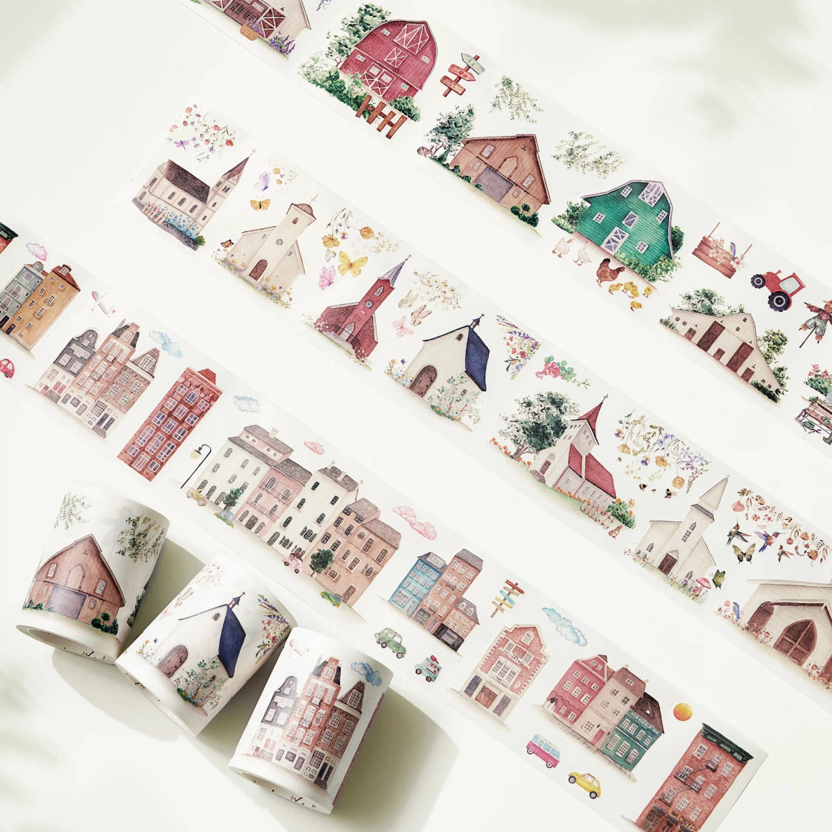 Sticker Set Washi Tape - Metro & Meadow - 3 - pack - 9 - Washi Tape Shop - Tidformera