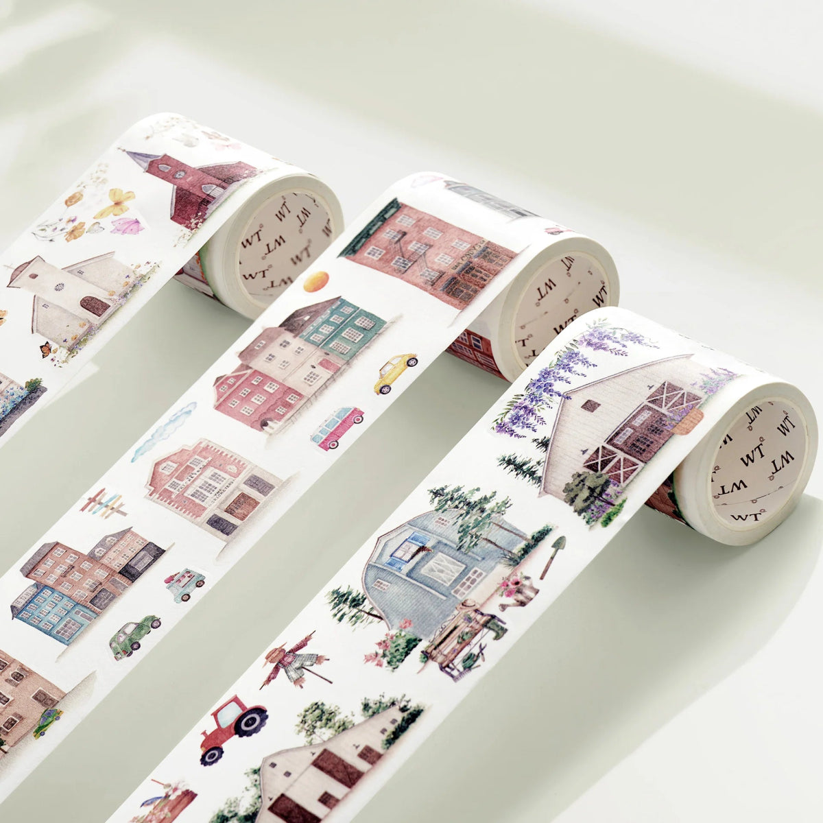 Sticker Set Washi Tape - Metro & Meadow - 3 - pack - Washi Tape Shop - Tidformera