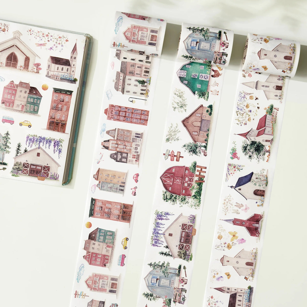 Sticker Set Washi Tape - Metro & Meadow - 3 - pack - Washi Tape Shop - Tidformera