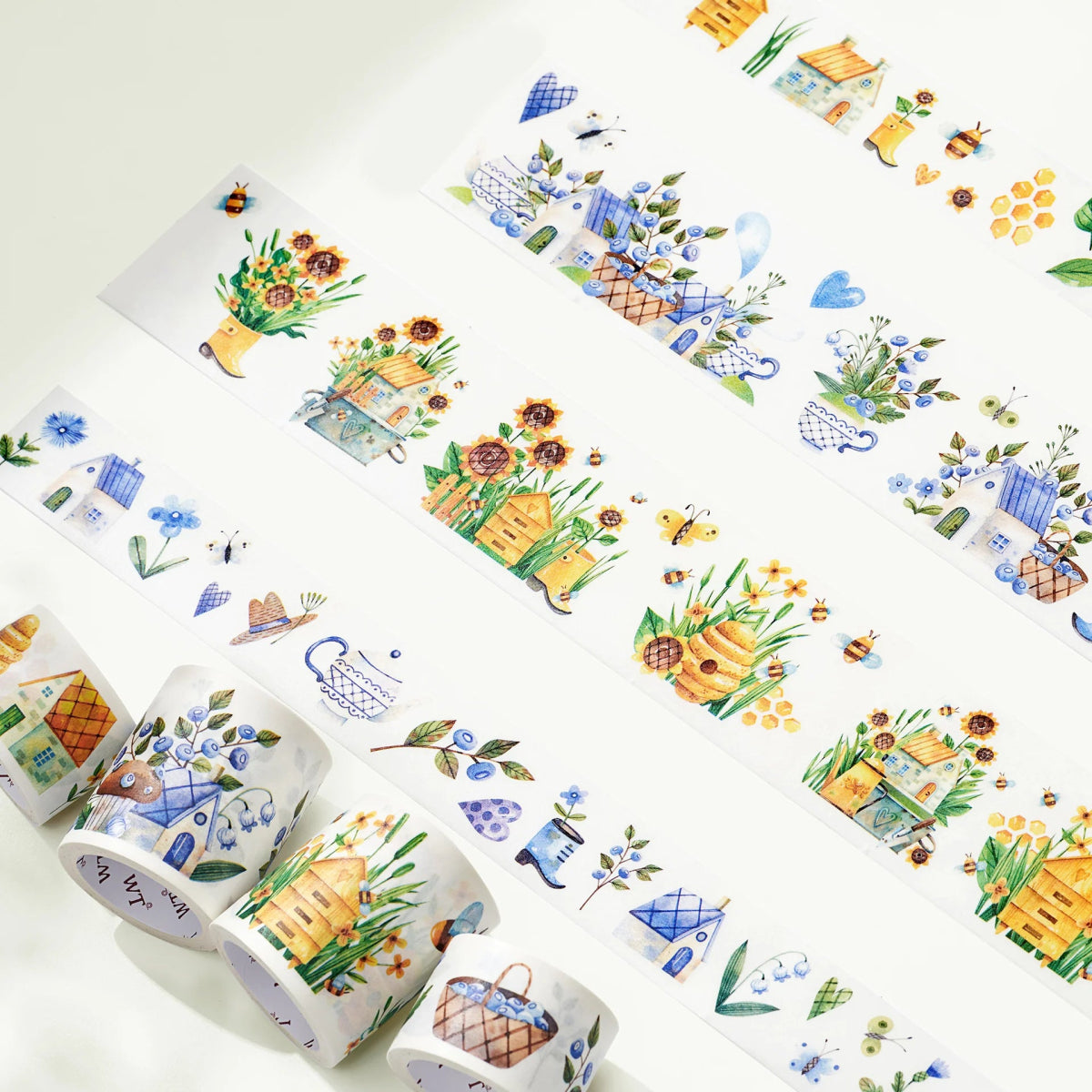 Sticker Set Washi Tape - Misty Haven - 4 - pack - Washi Tape Shop - Tidformera