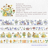 Sticker Set Washi Tape - Misty Haven - 4 - pack - Washi Tape Shop - Tidformera