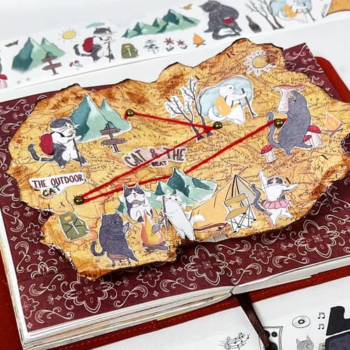 Sticker Set Washi Tape - Neko - 3 - pack - 9 - Washi Tape Shop - Tidformera