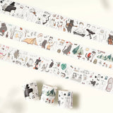 Sticker Set Washi Tape - Neko - 3 - pack - 1 - Washi Tape Shop - Tidformera