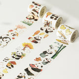 Sticker Set Washi Tape - Panda Pilgrimage - 3 - pack - 8 - Washi Tape Shop - Tidformera