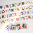 Sticker Set Washi Tape - Paw Parlor - 4-pack - 1 - Washi Tape Shop - Tidformera