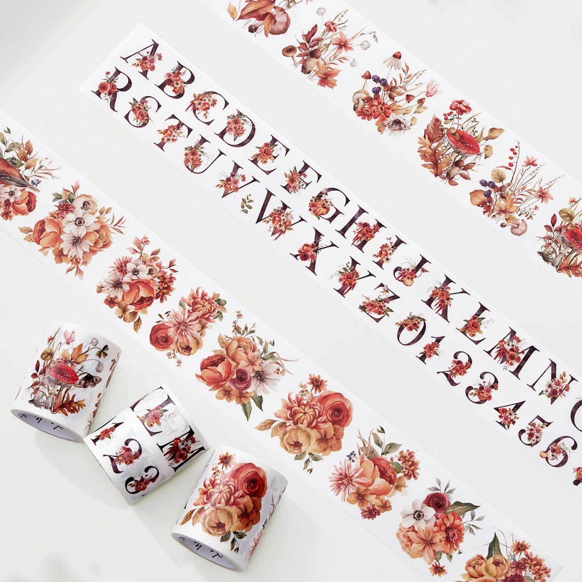 Sticker Set Washi Tape - Rustic Botanical - 3 - pack - Washi Tape Shop - Tidformera