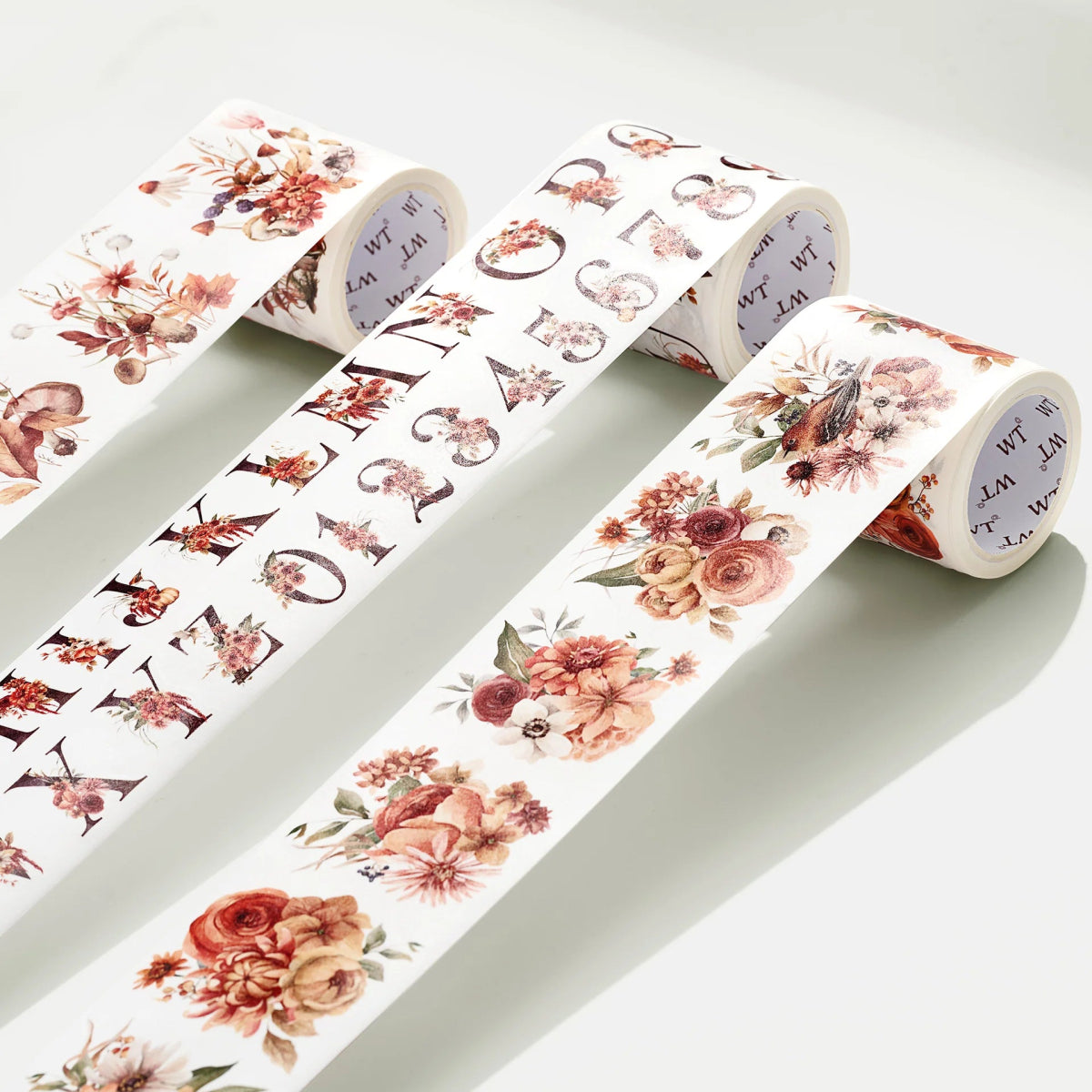 Sticker Set Washi Tape - Rustic Botanical - 3 - pack - Washi Tape Shop - Tidformera