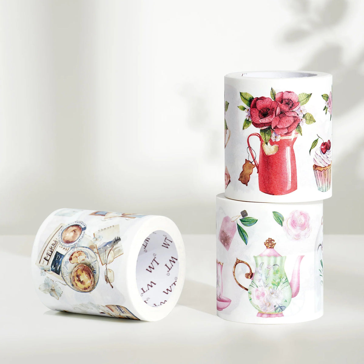 Sticker Set Washi Tape - Tea Temptations - 3 - pack - Washi Tape Shop - Tidformera