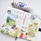 Sticker Set Washi Tape - The Adventurer - 3 - pack - 5 - Washi Tape Shop - Tidformera