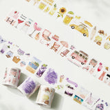 Sticker Set Washi Tape - Tropical Sips - 3 - pack - 5 - Washi Tape Shop - Tidformera