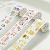 Sticker Set Washi Tape - Tropical Sips - 3 - pack - 7 - Washi Tape Shop - Tidformera