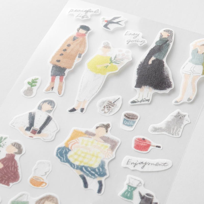 Sticker Two Sheets - Fashion - Midori - Tidformera