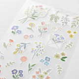 Sticker Two Sheets - Flower - Midori - Tidformera