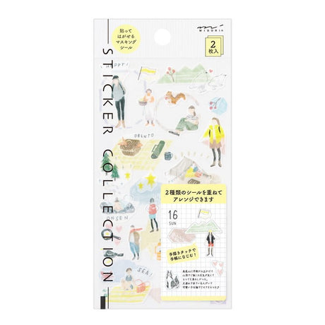 Sticker Two Sheets - Going out - 1 - Midori - Tidformera