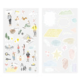 Sticker Two Sheets - Going out - Midori - Tidformera