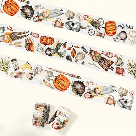 Sticker Washi Tape - Pre - cut - Autumn Enchantment - 60 mm - 1 - Washi Tape Shop - Tidformera
