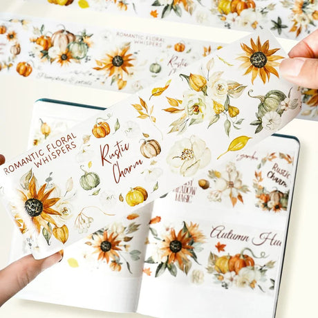 Sticker Washi Tape - Pre - cut - Autumn Hues - 70 mm - 3 - Washi Tape Shop - Tidformera