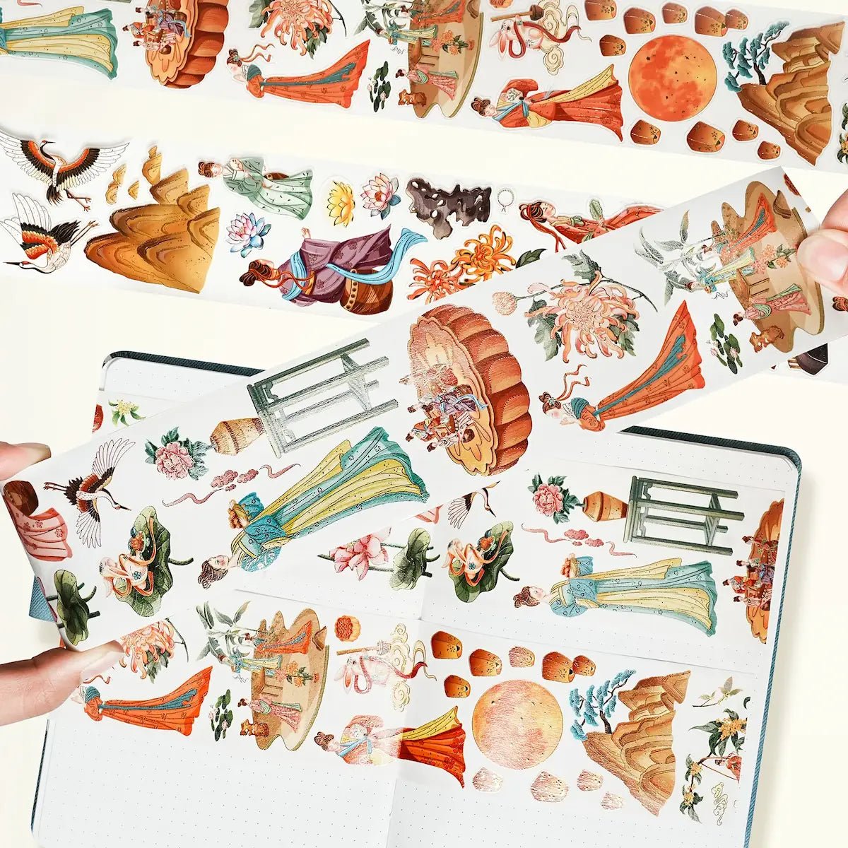 Sticker Washi Tape - Pre - cut - Autumn Reunion - 65 mm - 3 - Washi Tape Shop - Tidformera