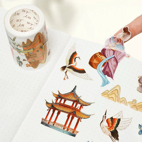 Sticker Washi Tape - Pre - cut - Autumn Reunion - 65 mm - 2 - Washi Tape Shop - Tidformera