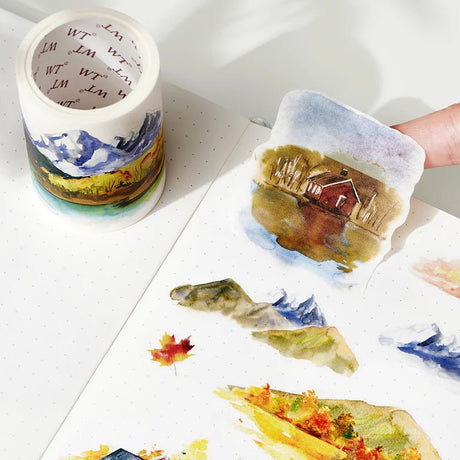 Sticker Washi Tape - Pre - cut - Autumn Symphony - 60 mm - 6 - Washi Tape Shop - Tidformera