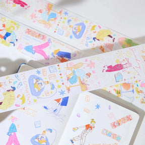 Sticker Washi Tape - Pre-cut - Cloud 9 - 65 mm - 1 - Washi Tape Shop - Tidformera