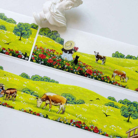 Sticker Washi Tape - Pre - cut - Country Ballad - 70 mm - 2 - Washi Tape Shop - Tidformera