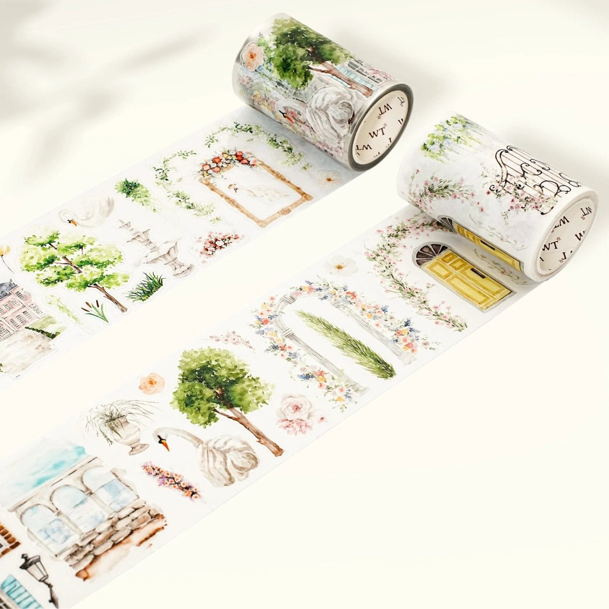 Sticker Washi Tape - Pre - cut - French Courtyard - 70 mm - 6 - Washi Tape Shop - Tidformera