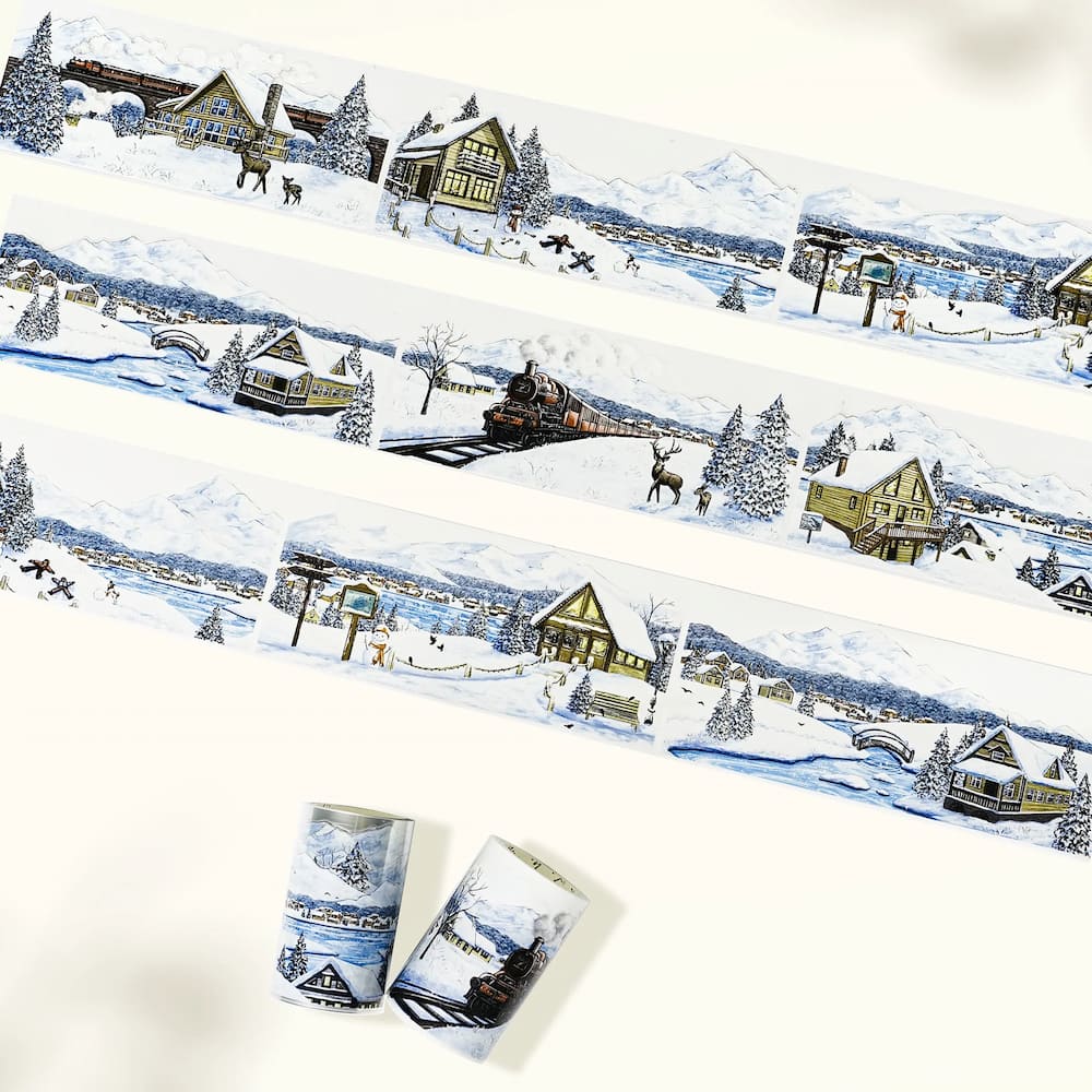 Sticker Washi Tape - Pre - cut - Frozen World - 70 mm - 2 - Washi Tape Shop - Tidformera