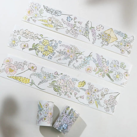 Sticker Washi Tape - Pre - cut - Garden Sprout - 65 mm - 6 - Washi Tape Shop - Tidformera