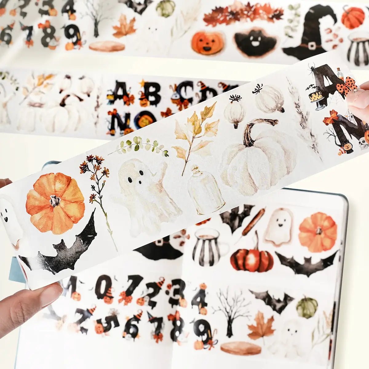 Sticker Washi Tape - Pre - cut - Ghostly Goodies - 65 mm - 2 - Washi Tape Shop - Tidformera