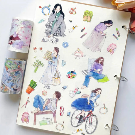 Sticker Washi Tape - Pre - cut - Hello Weekend - 70 mm - 3 - Washi Tape Shop - Tidformera