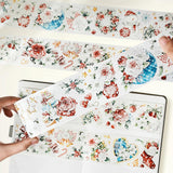 Sticker Washi Tape - Pre - cut - Holly Bloom - 60 mm - 4 - Washi Tape Shop - Tidformera