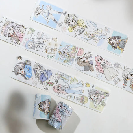 Sticker Washi Tape - Pre - cut - Honey Sprout - 65 mm - 3 - Washi Tape Shop - Tidformera