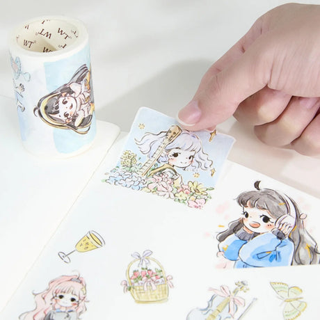 Sticker Washi Tape - Pre - cut - Honey Sprout - 65 mm - 2 - Washi Tape Shop - Tidformera