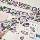 Sticker Washi Tape - Pre - cut - Lotus Saga - 70 mm - 1 - Washi Tape Shop - Tidformera