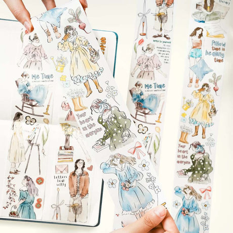 Sticker Washi Tape - Pre - cut - Me Time - 60 mm - 1 - Washi Tape Shop - Tidformera