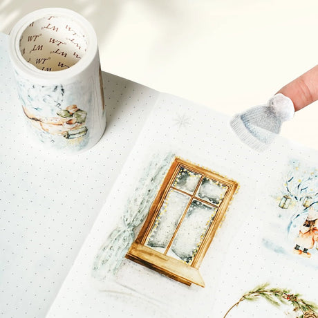 Sticker Washi Tape - Pre - cut - Midnight Noel - 70 mm - 2 - Washi Tape Shop - Tidformera