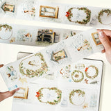 Sticker Washi Tape - Pre - cut - Midnight Noel - 70 mm - 3 - Washi Tape Shop - Tidformera