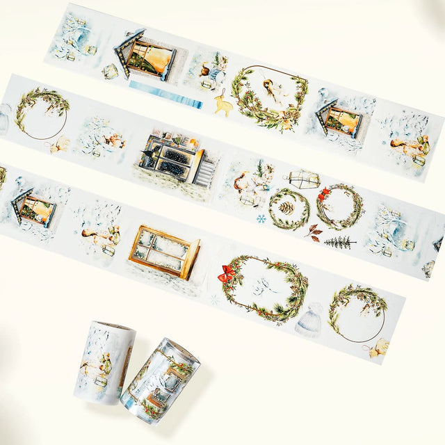 Sticker Washi Tape - Pre - cut - Midnight Noel - 70 mm - 5 - Washi Tape Shop - Tidformera