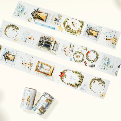 Sticker Washi Tape - Pre-cut - Midnight Noel - 70 mm