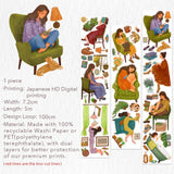 Sticker Washi Tape - Pre - cut - Nostalgic Moments - 72 mm - 10 - Washi Tape Shop - Tidformera